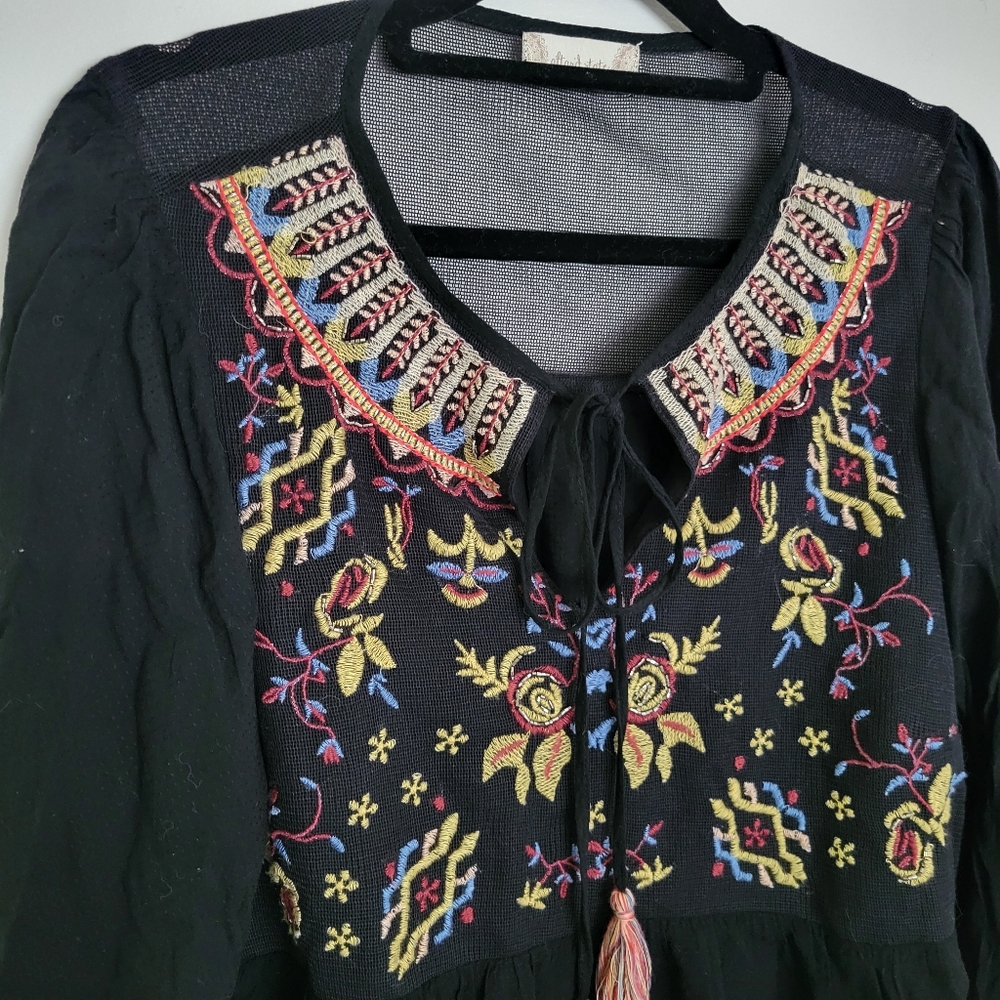 Altard State Embroidered Boho Top Sz S